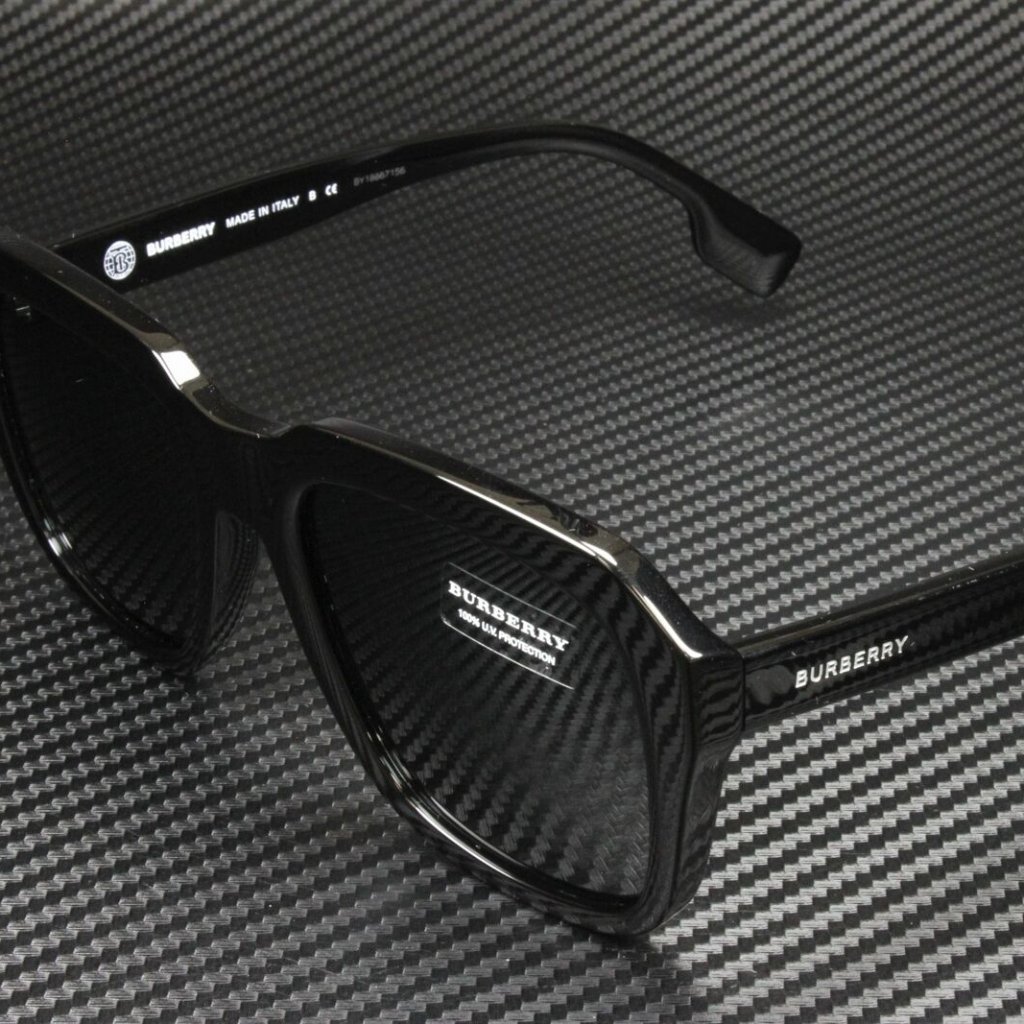 Burberry Accessories | Burberry Men's Blacked Out 55mm Sunglasses | Color: Black | Size: 55-20-145