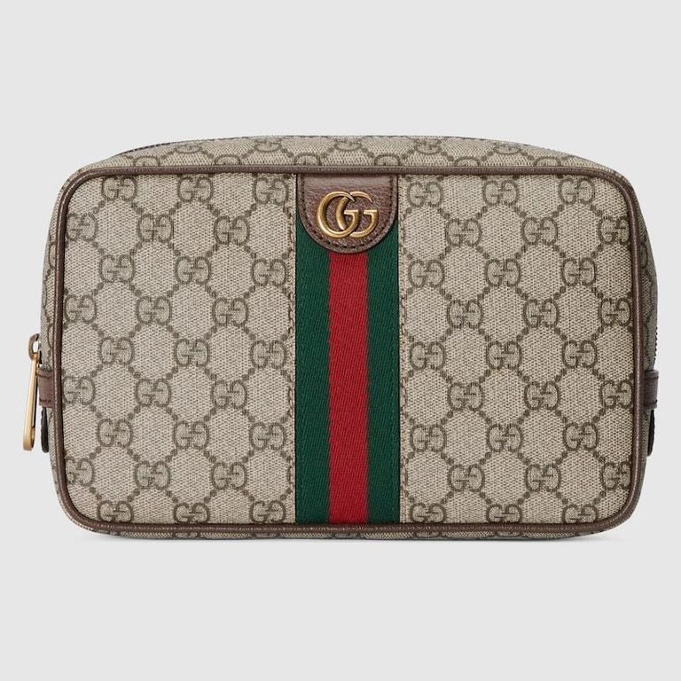 Savoy Small Toiletry Case, Gg Canvas - Brown - Gucci Makeup Bags