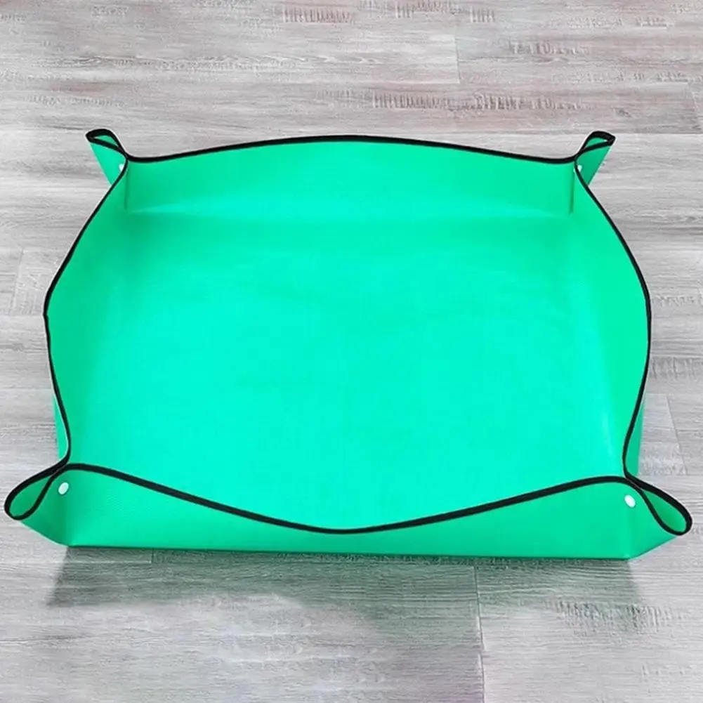 Gartenmatte, wasserdicht, aus Rindsleder, faltbar, tragbar, zum Umtopfen, zum Beschneiden, zum Sammeln von Erde, leicht zu reinigen, wiederverwendbar Image