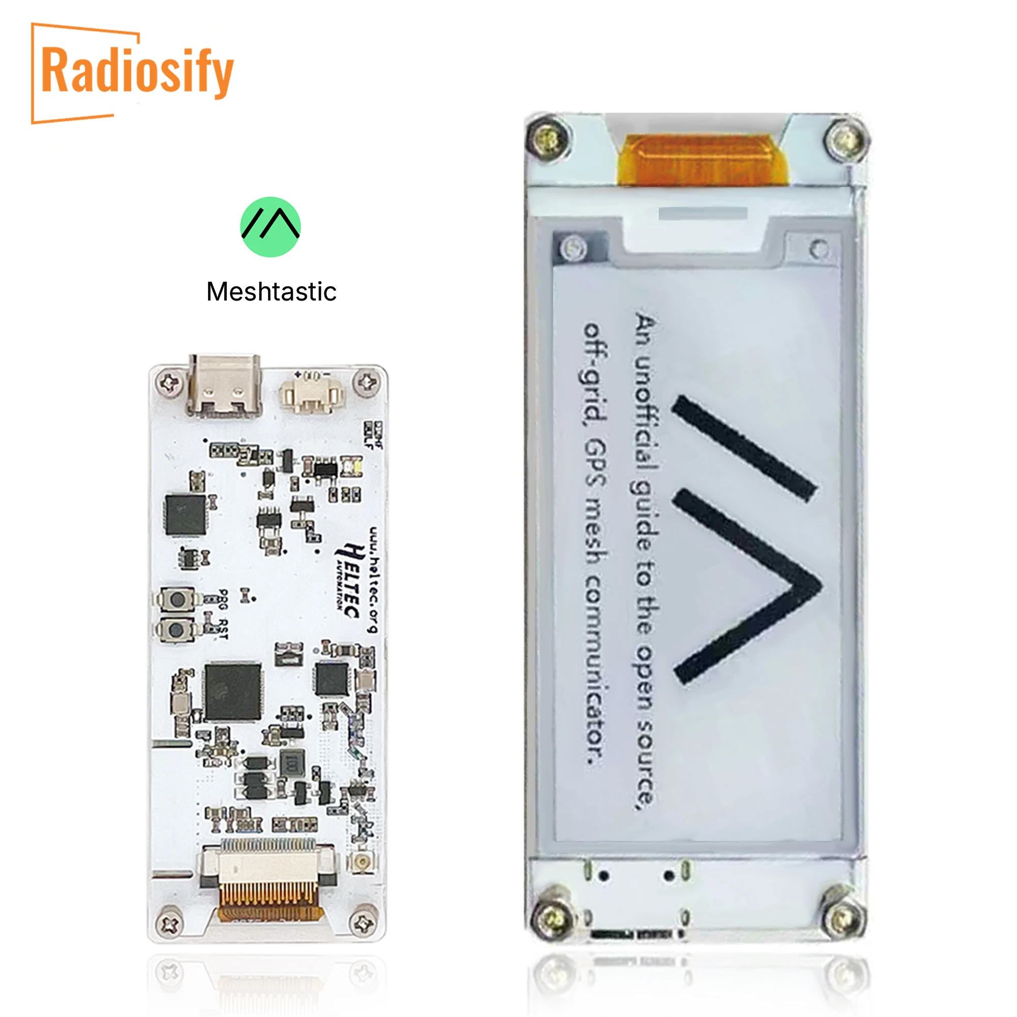 Heltec Kabelloses E-Ink-Display-Kit ESP32-S3 SX1262 WiFi LoRa BLE Elektronisches Etikett für Meshtastic MeshCore Image