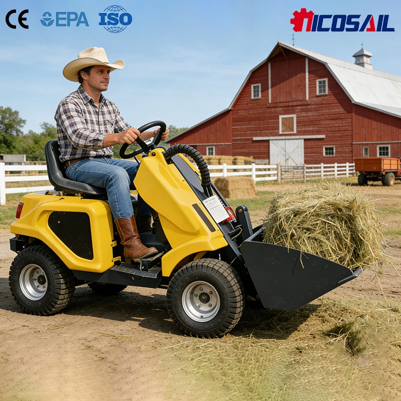 3-Rad-Minilader EU Euro 5 24V Batterie für kanadischen Ranch-Materialtransport Image