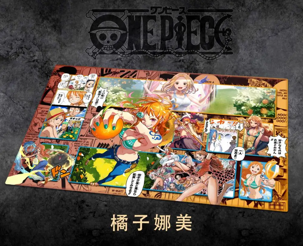 Trafalgar Law Anime Spielmatte OPCG Spielmatte One Piece Kartenspiel-Matte Shanks Hochwertige Verdickung 60cm*35cm*3mm Kartenspiel-Matte