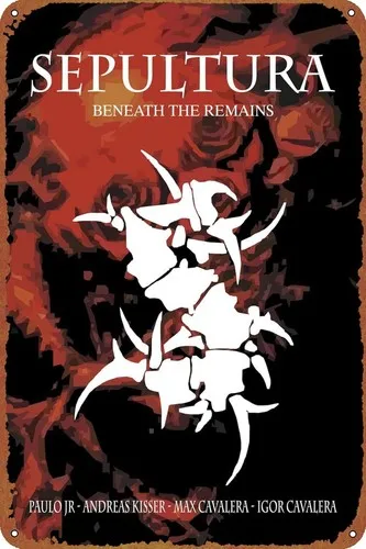Cover Sepultura Album Metall Blechschild Poster Vintage Kunst Wanddekoration Image