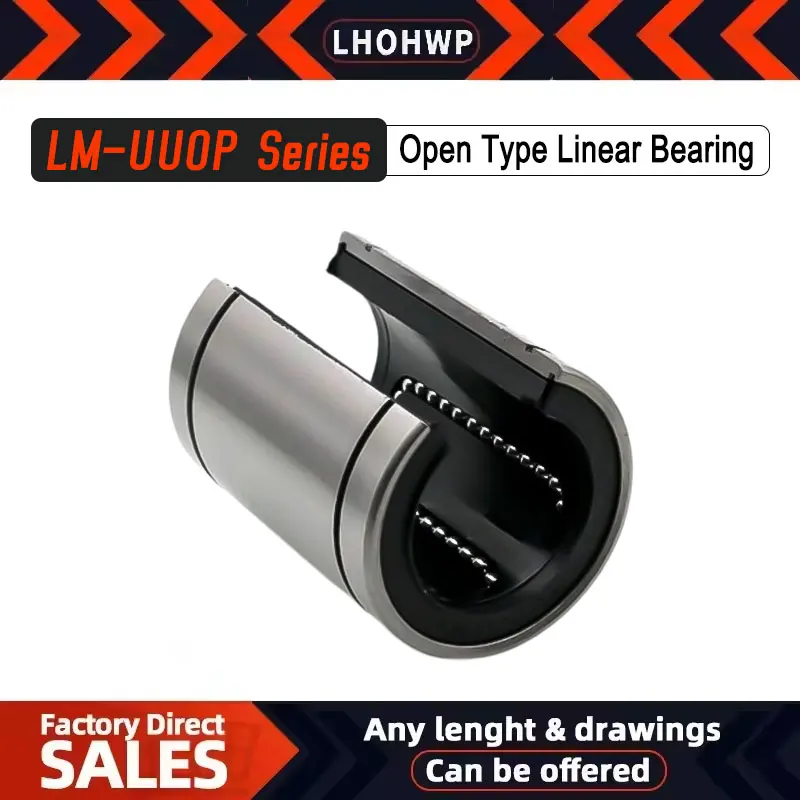 Linearlager Open Plain Motion Lager LM10/12/13/16/20/25/30/35/40/50 UUOP Image
