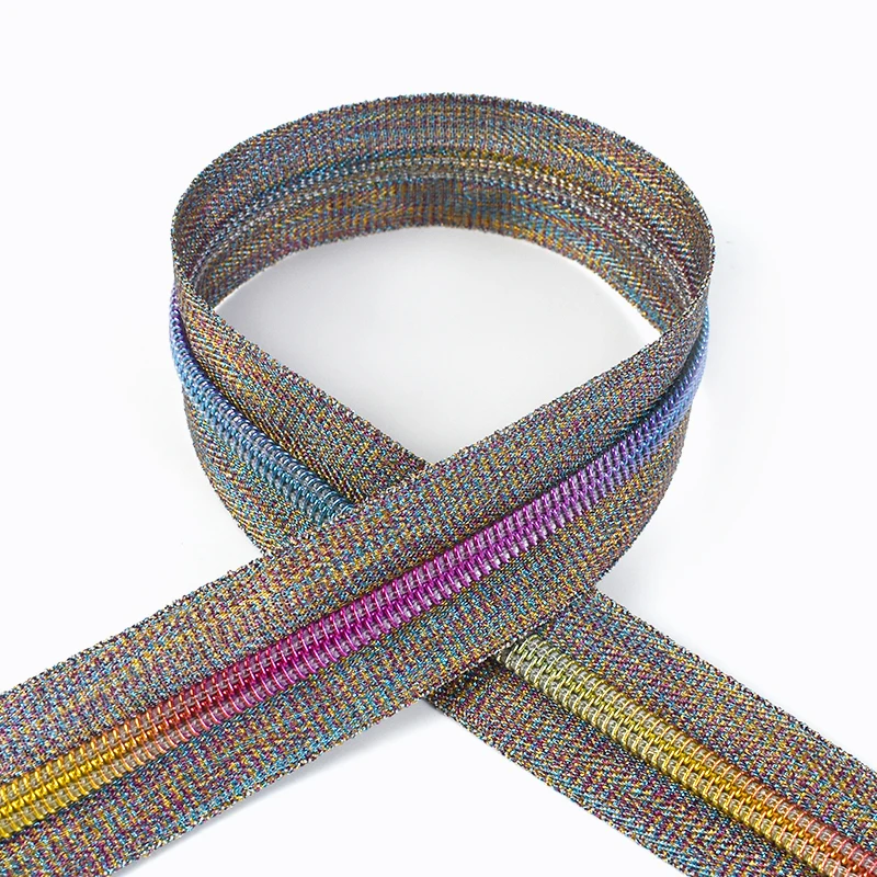 Per Deepeel ZA828 accessori per abbigliamento 5 # nastro cerniera in Nylon arcobaleno con denti per abbigliamento