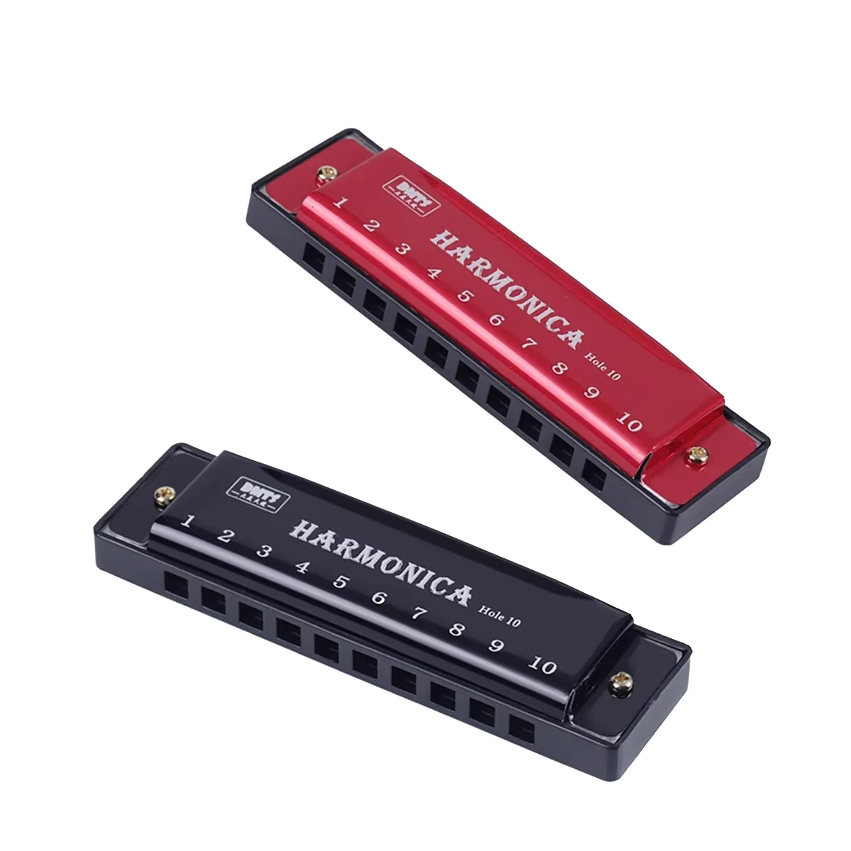 Miwayer 10-Loch-Mundharmonika in C, Blues-Harmonika mit Aufbewahrungstasche, professionelle Mundorgel für Anfänger, Schüler und Kinder Image