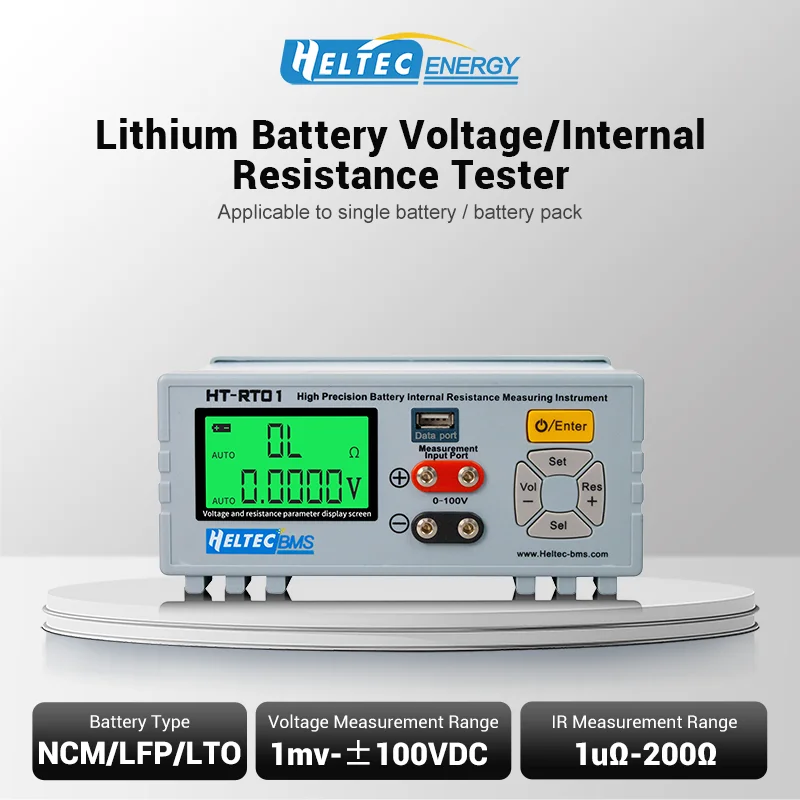 HeltecBMS Hochpräzises Lithium-Batterie-Pack-Innenwiderstandsmessgerät / Spannungsmessgerät für 18650/LiFePO4-Batterien Image