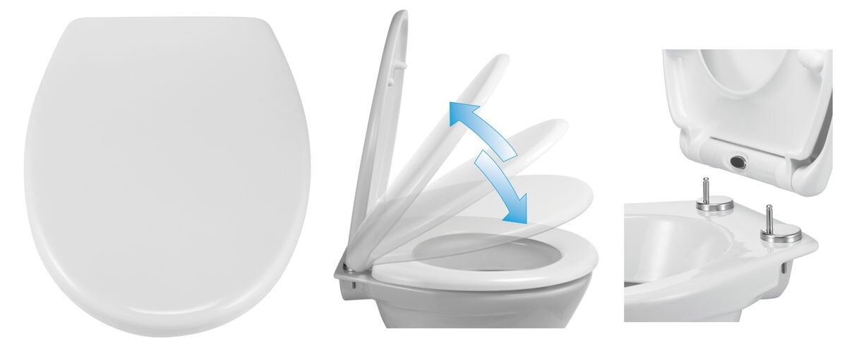 WC-Sitz aus Duroplast mit Schnellverschluss Absenkautomatik Toilette WC Image