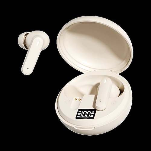 Kabellose Ohrhörer mit Bluetooth 6.0, True-Wireless-Kopfhörer mit Bassverstärkung Geräuschunterdrückung, Ladecase mit LED-Digitalanzeige, HD-Anrufmikrofon, komfortable In-Ear-Kopfhörer für iPhone, Image
