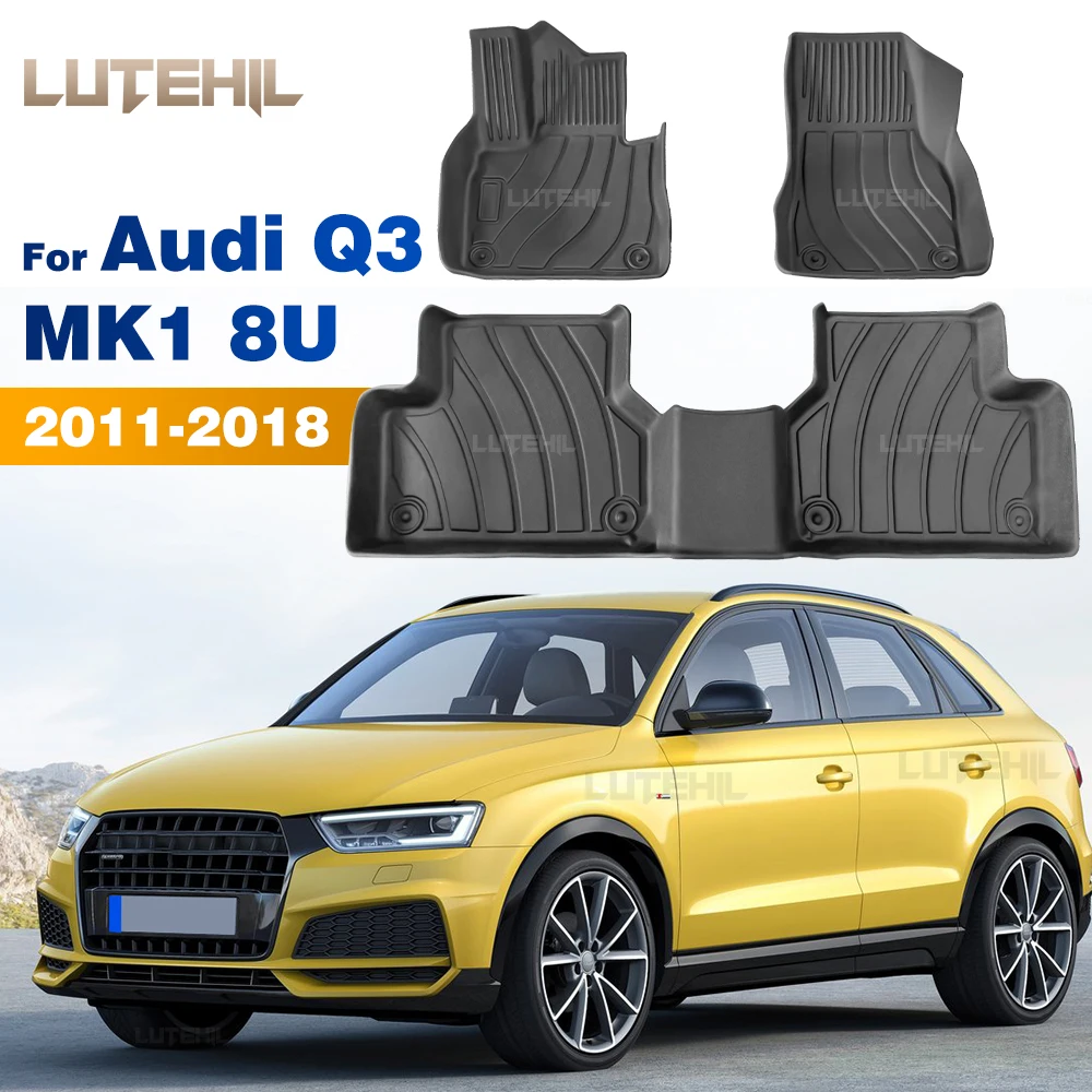 Per Audi Q3 8U 2011-2018 2012 2013 2014 2015 2016 2017 All-Weather TPE Tappetino per auto Tappeto Copertura Interni Protezione Accessori
