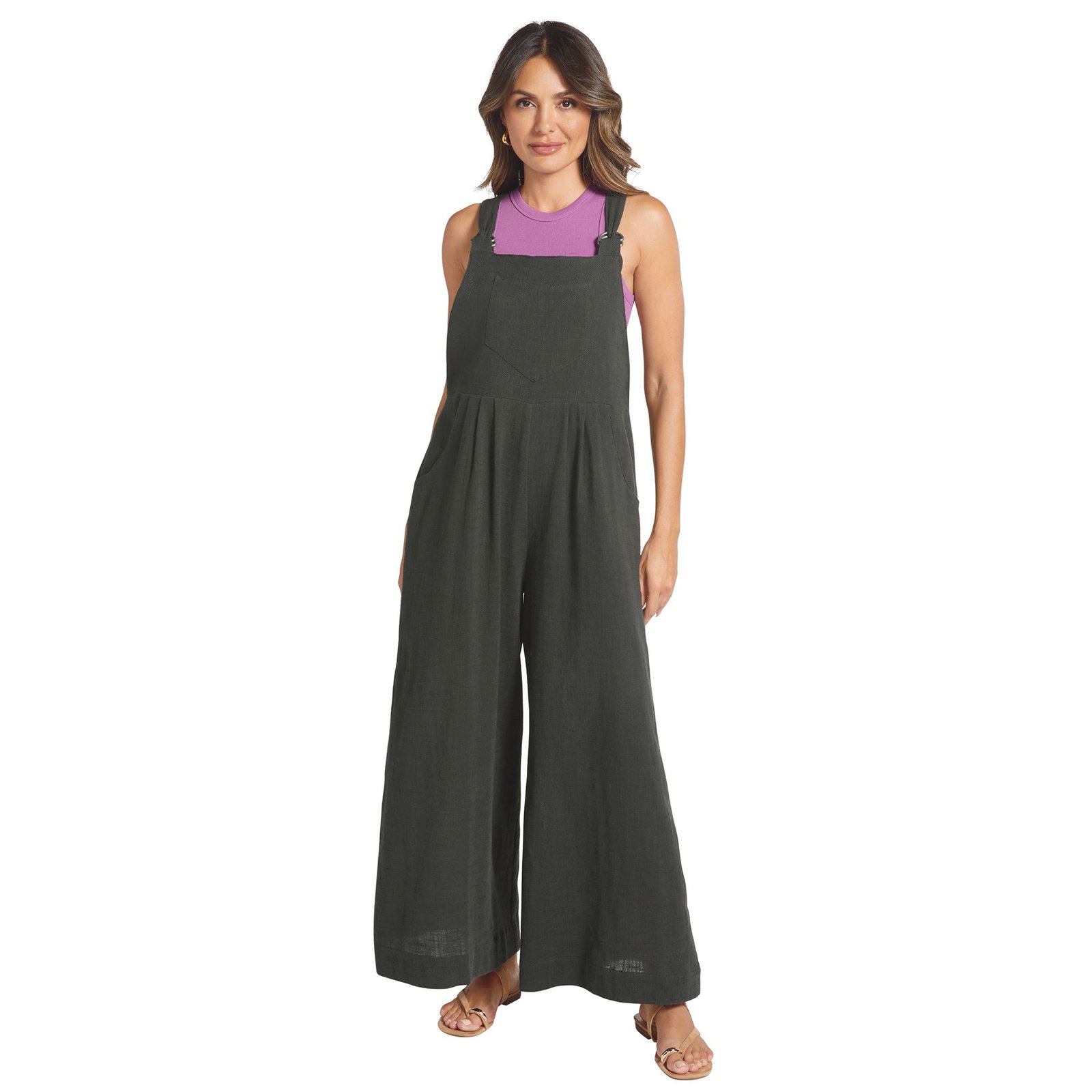 Masseys Breezy Woven Overall (Size 4X) Vintage Black, Cotton