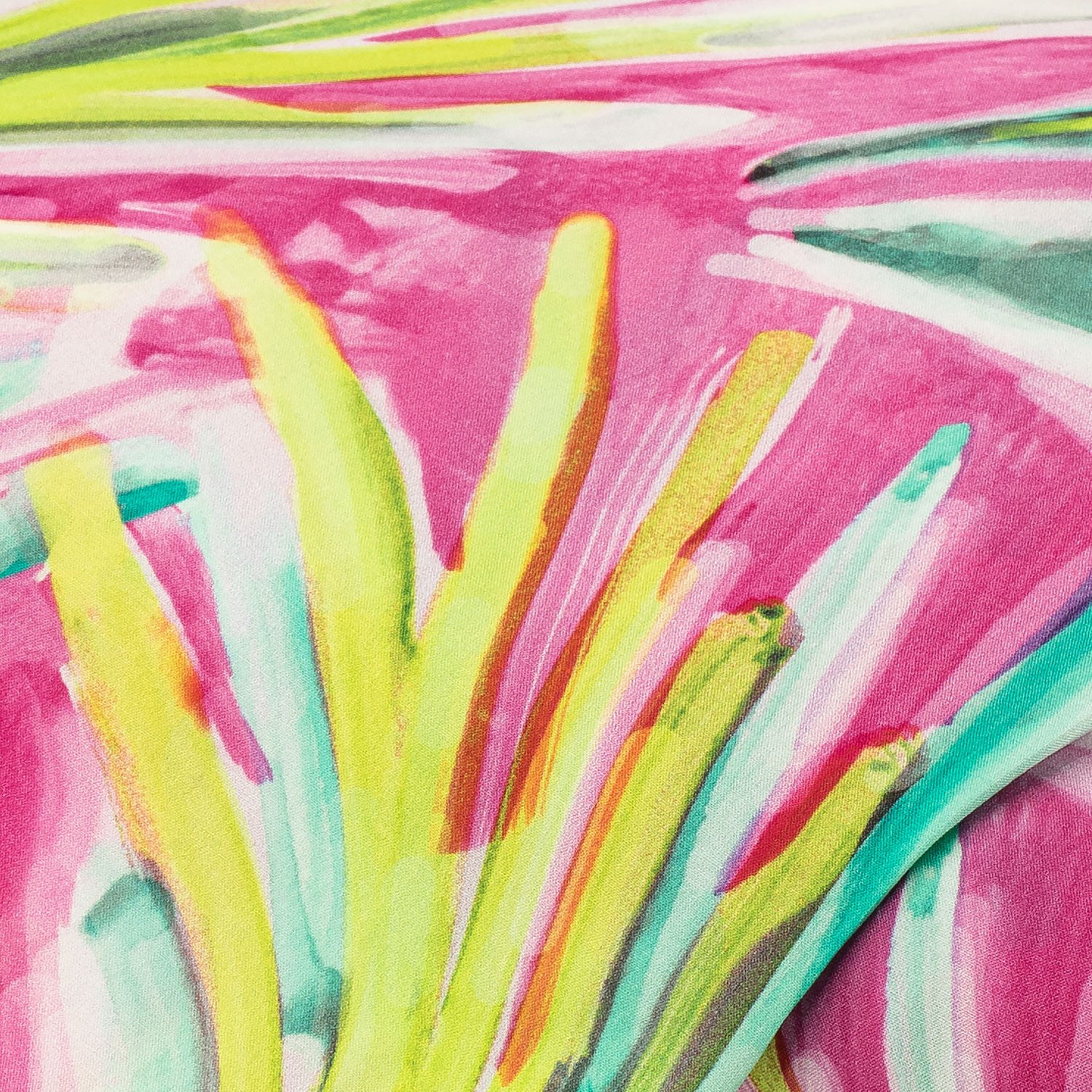 Viskose-Blusenstoff/Javanaise Fächer, rosa-color