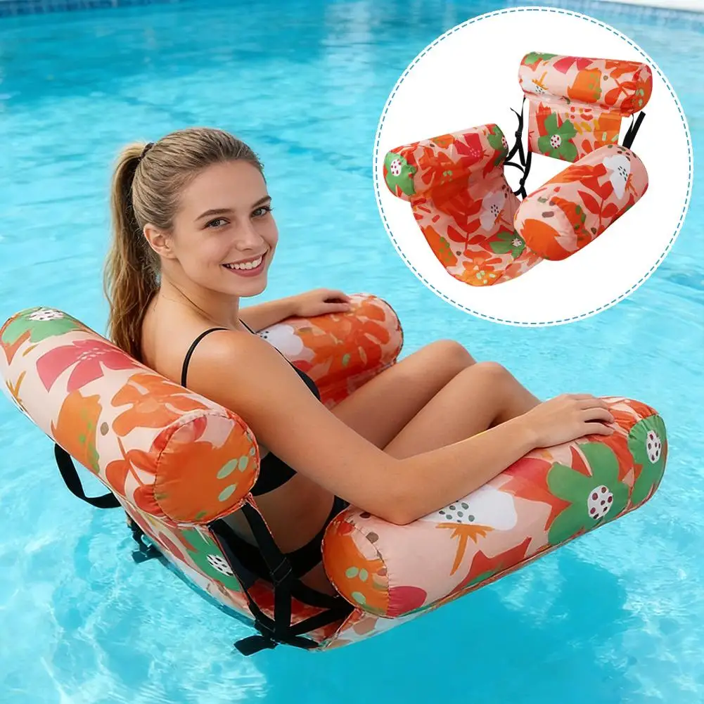 Aufblasbare Pool-Hängematte für Erwachsene, Faltbarer Wasser-Lounge-Sessel, Langlebiger PVC-Schwimmsessel, Ideal für den Sommerpool Image