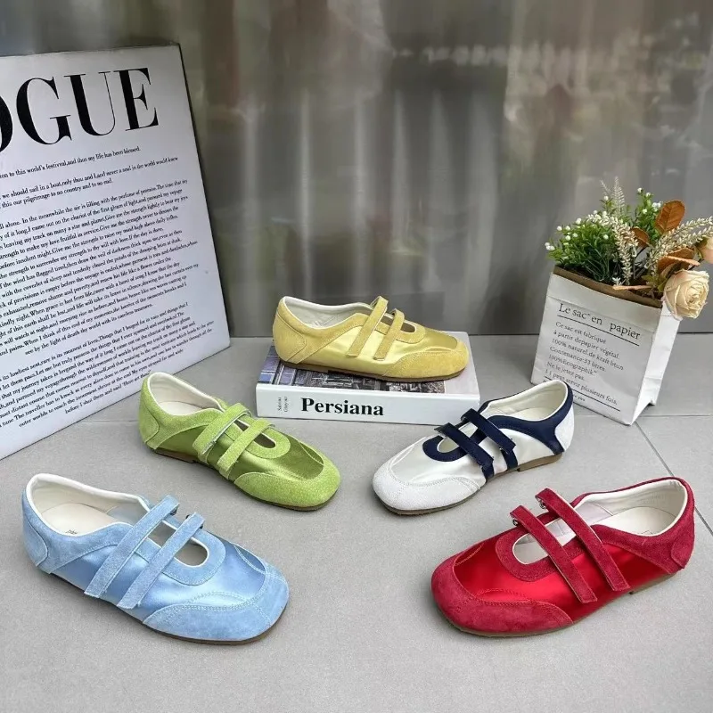 Frauen Turnschuhe Wohnungen Schuhe Patchwork Satin Casual Streetwear Schuhe Damen Frühling Herbst Comfotable frauen Sport Schuhe Müßiggänger