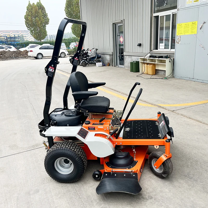 Kundenspezifischer, stoßdämpfender Zero-Turn-Rasenmäher mit hoher Rückenlehne für die Rasenpflege in Villenhäusern Image