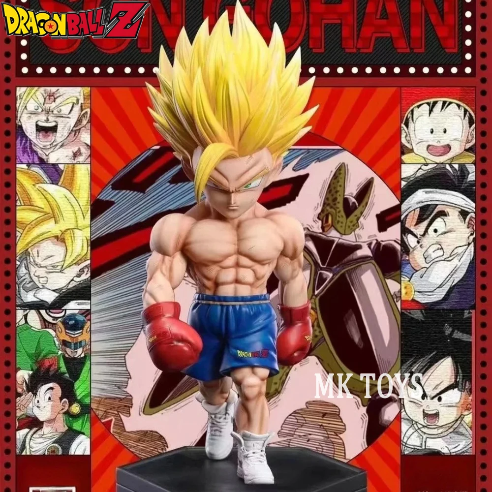 19cm/7,48 Zoll Anime Dragon Ball Z Figur Boxender Son Gohan Actionfiguren PVC-Statue Desktop-Ornament Sammlermodell Spielzeug Geschenke Image
