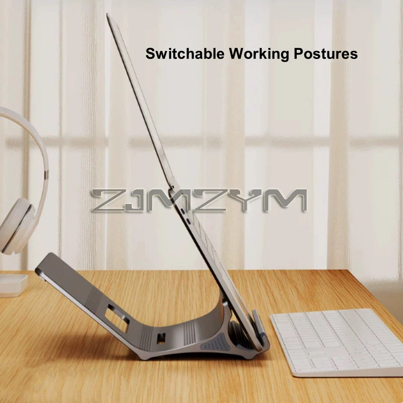 Aluminium Laptop Stand Desktop Einstellbare Laptop Schreibtisch Ständer Unterstützung für 11-17 Zoll Laptop Halter PC Zubehör Image