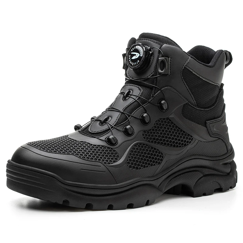 Schuhe mit Stahlkappe, pannensichere Turnschuhe, Herrenschuhe, hohe Arbeitsstiefel, unzerstörbare Sicherheitsschuhe für Herren, rutschfeste Arbeitsschuhe für Herren
