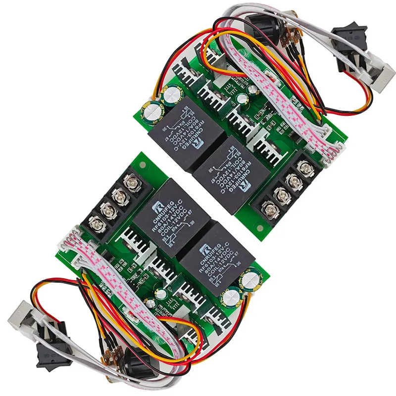 2 Stück DC-Motor-PWM-Geschwindigkeitsregler mit Digitalanzeige, 0–100 % einstellbares Antriebsmodul, Eingang MAX60A für 12 V, 24 V Image