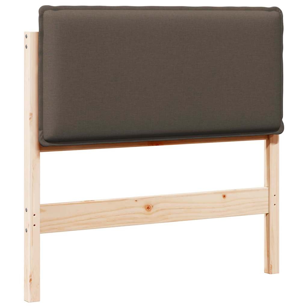 vidaXL Gepolstertes Kopfteil mit Kopfteil Natürlich und Hellgrau 90 cm Image