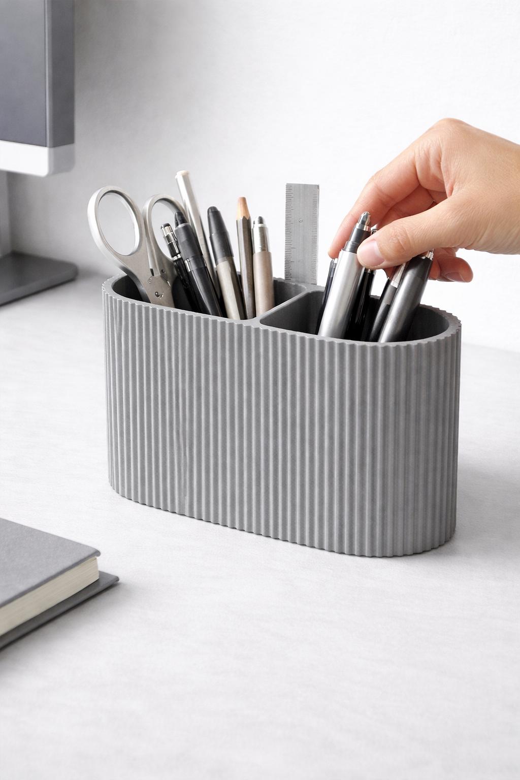Organizzatore da scrivania minimalista - Organizzatore da ufficio moderno - Organizzatore da scrivania per ufficio domestico - Portapenne di design -