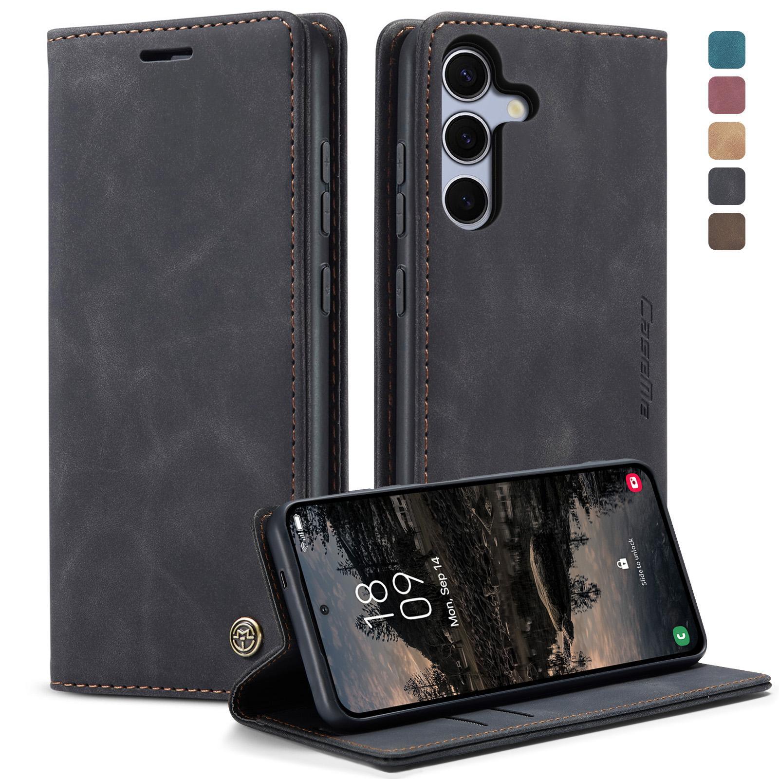 Samsung Galaxy Wallet Flip Case Leather Stand Cover With Card Slots Shockproof Protection For Samsung Galaxy S25 Ultra 5G brown