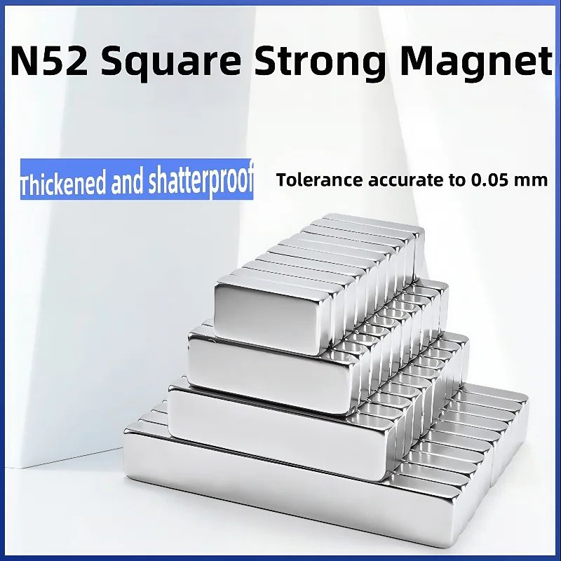 N52 Strong Neodymium Magnet Set Heavy Duty Square Magnets Pack 14