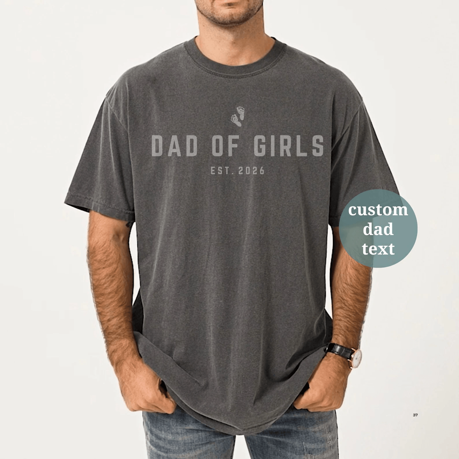 Custom Girl Dad Shirt Comfort Colors Dad Est Tee Fathers Day Gift Dad Of Girls brown xl sweatshirt