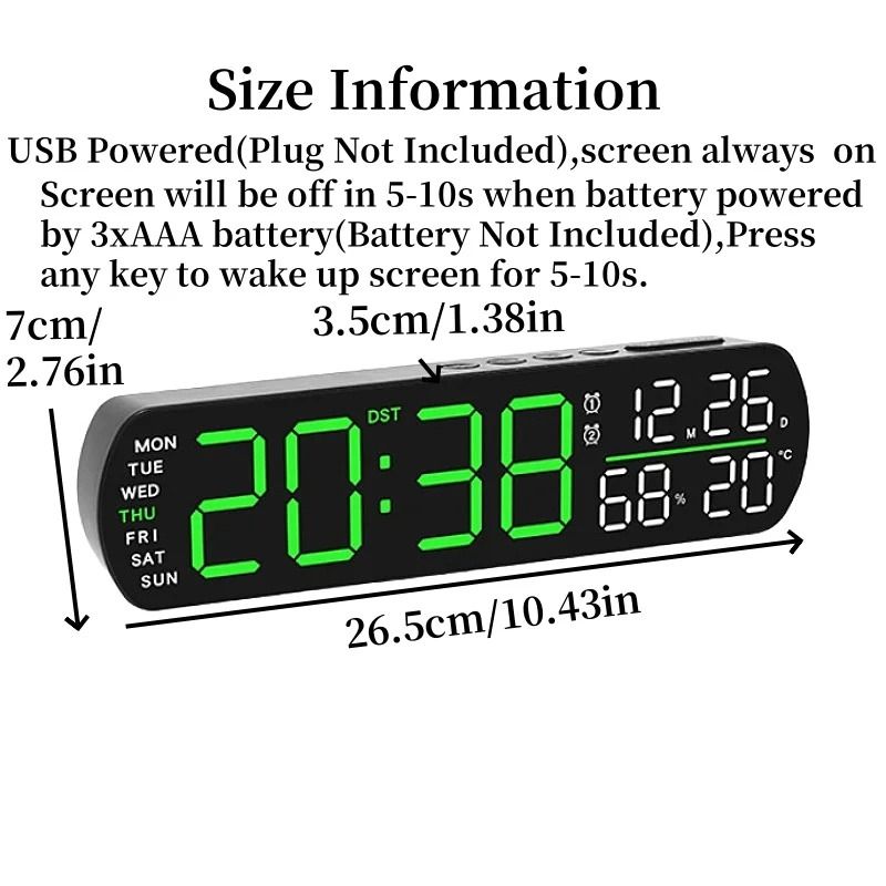 Modern Multifunctional LED Digital Alarm Clock c