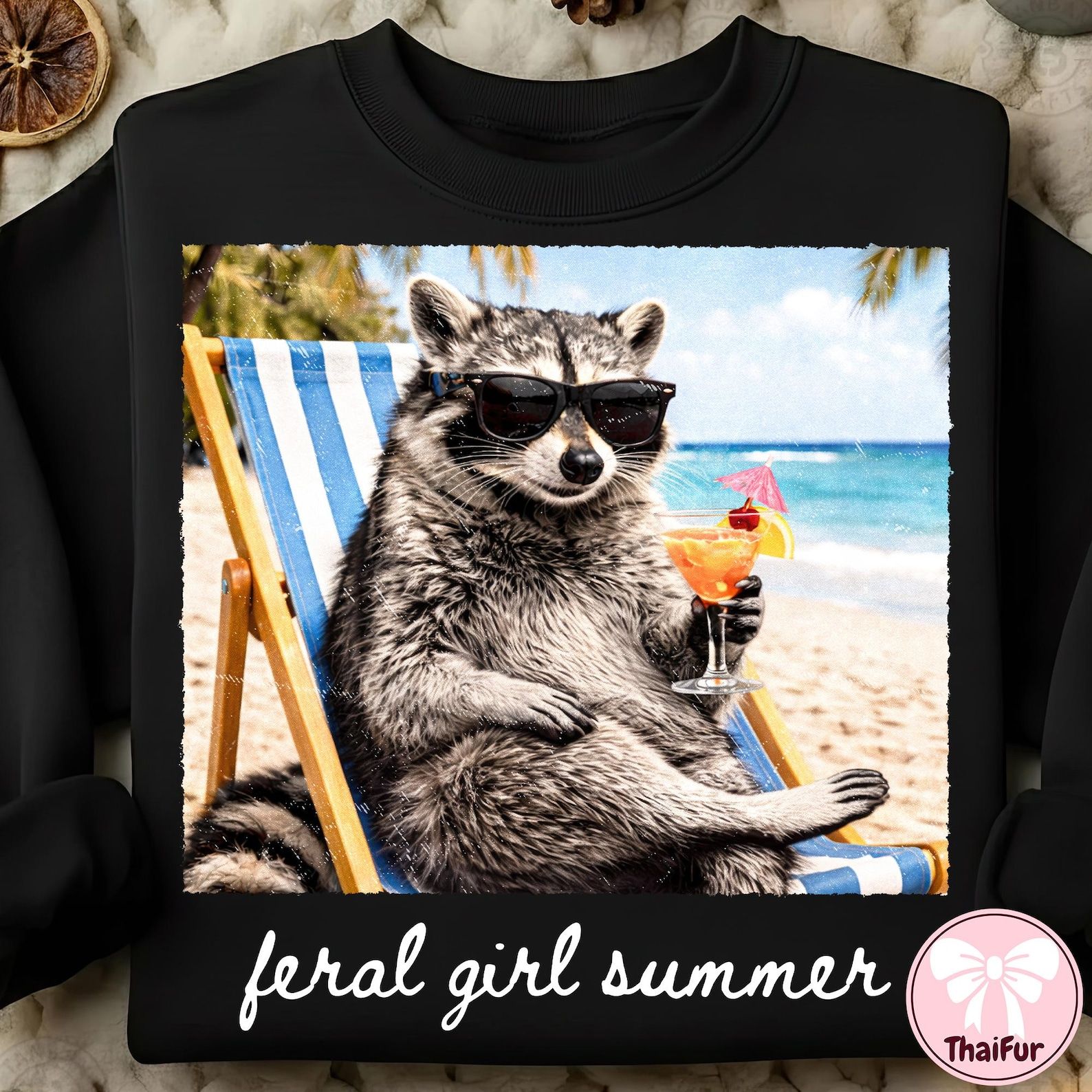 Feral Girl Summer Shirt Funny Raccoon Beach Graphic Tee Summer Vibes Gift navy xl t Shirt
