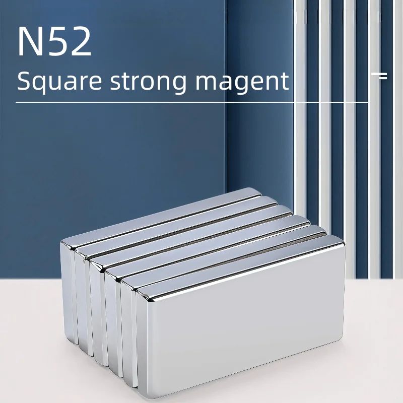 10pcs N52 Strong Neodymium Square Magnets Set Heavy Duty Magnetic Blocks For Office, Fridge & DIY Use 10pcs 30x10x3mm