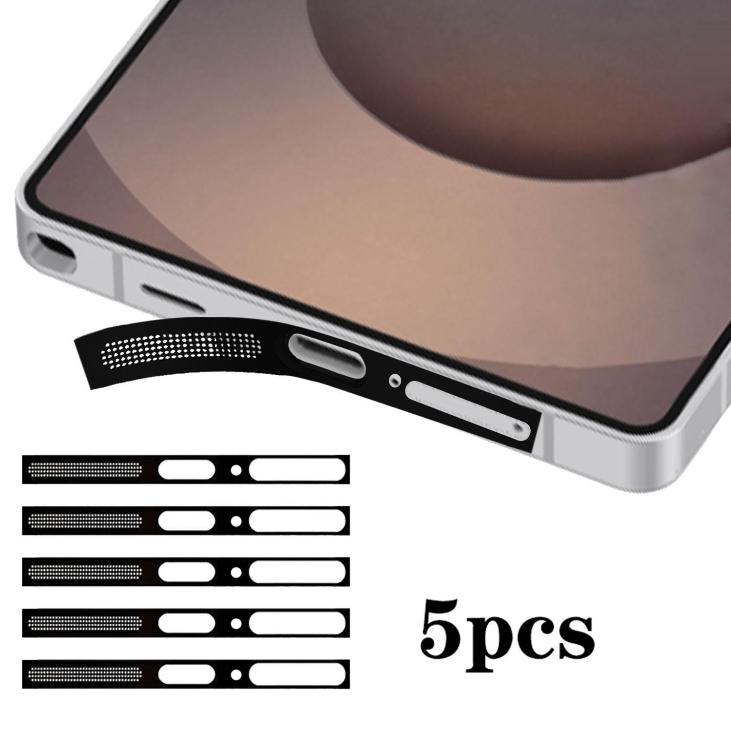 Metal Galaxy S26 Ultra Speaker Dust Cover, High Density Metallic Integrated Protection Mesh black