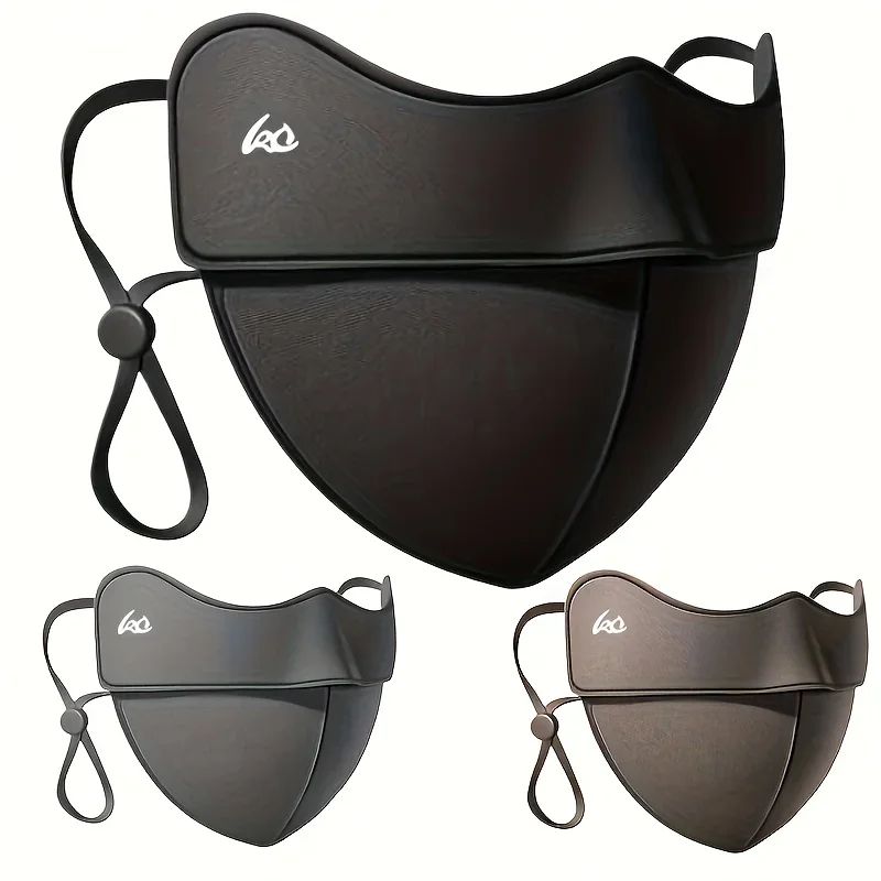 Womens Thick 3D Warm Face Mask Windproof Cozy Design black