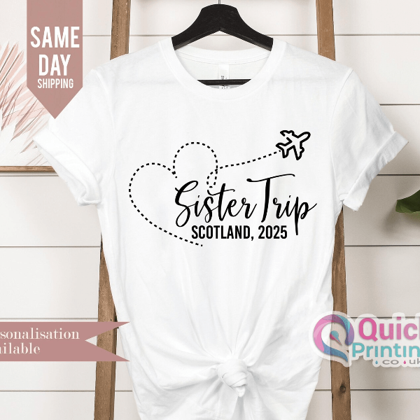 Sisters Trip 2025 Shirt Personalized Girls Vacation Matching Tee pink xl t Shirt