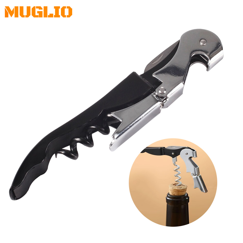 Premium Multifunctional Wine Opener & Stainless Steel Wine Corkscrew With Beer Bottle Opener Durable Bar Tool Premium Multifunctional Wine Opener & Stainless Steel Wine Corkscrew With Beer Bottle Opener Durable Bar Tool
