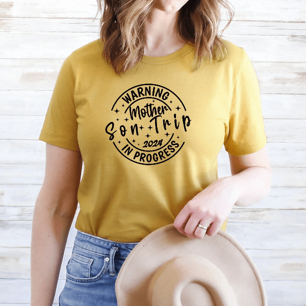 Mother Son Trip 2026 Shirt Personalized Family Vacation Matching Tee pink s t Shirt