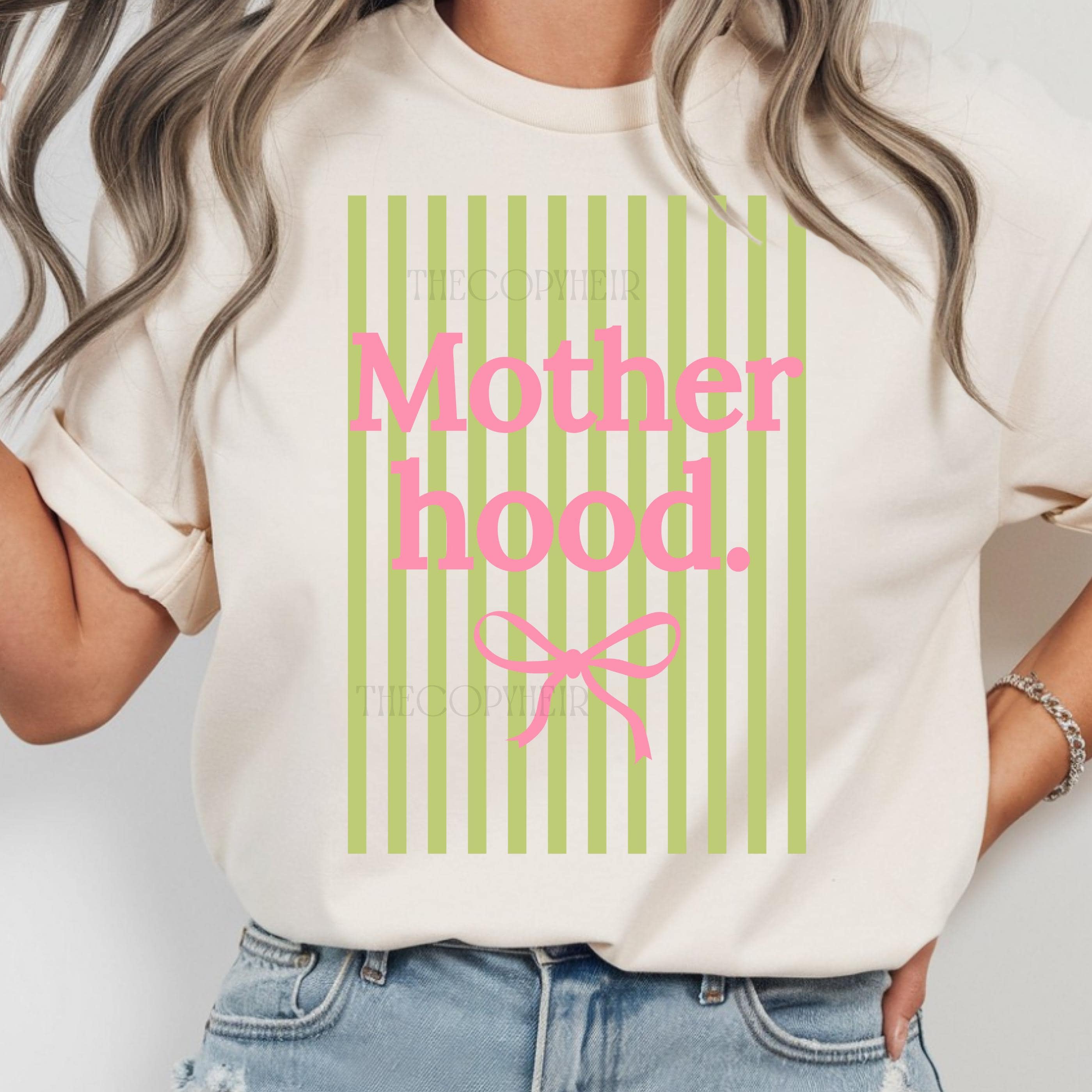 Coquette Motherhood T shirt Trendy Preppy Mama Design white xl t Shirt