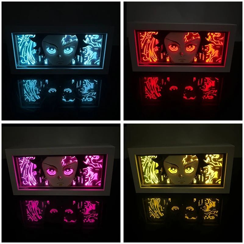 Demon Slayer Tanjiro 3D LED Anime Light Box Night Light 07