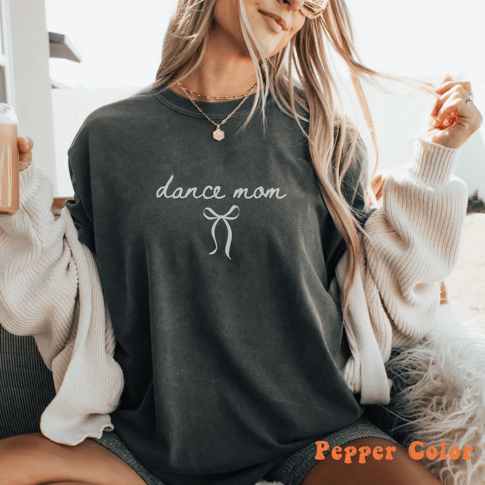 Dance Mom Shirt Ballet Mom Bow Tee Dance Mama Sweatshirt Competition Gift white 2xl t Shirt
