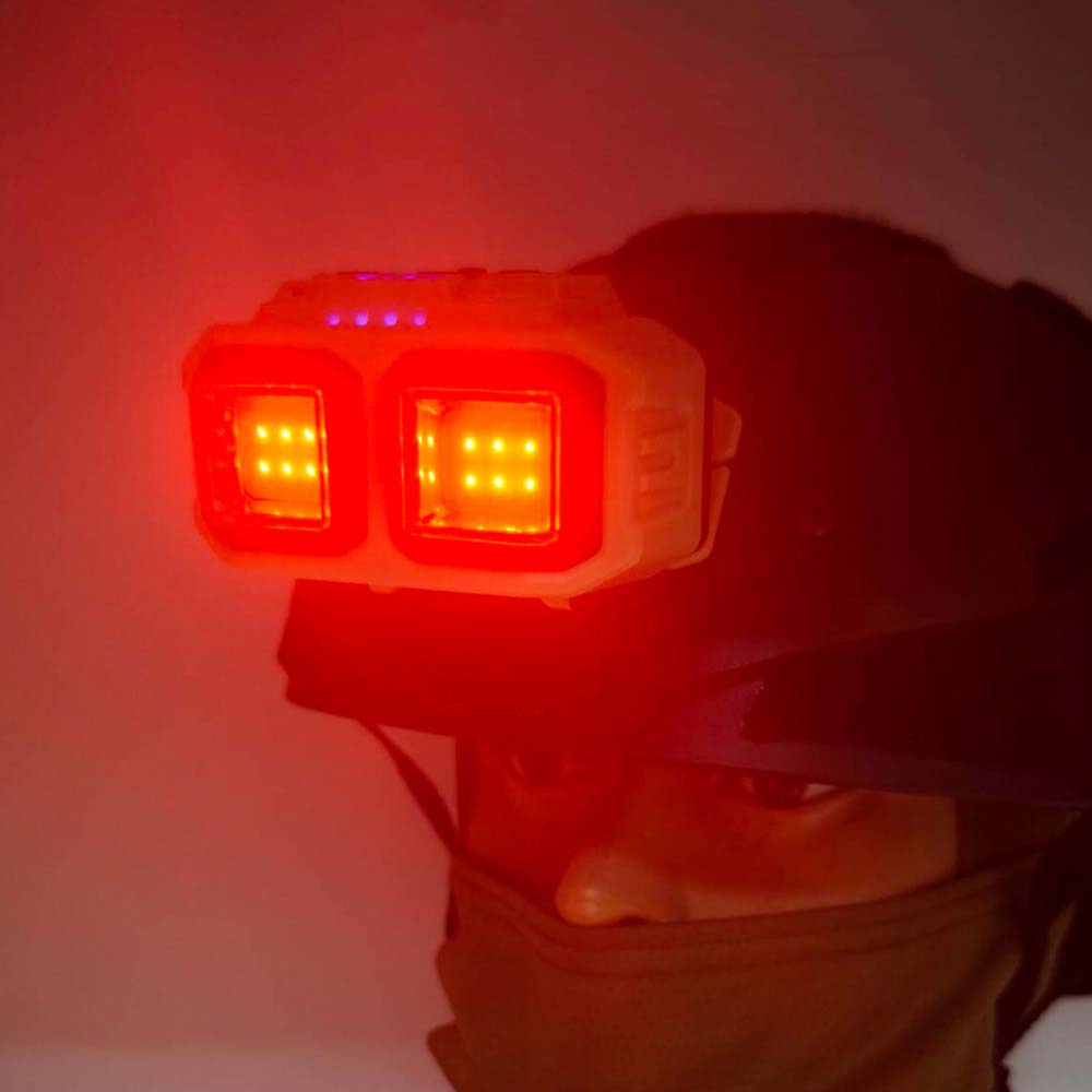 Tactical USB Rechargeable Helmet Headlamp For Hunting & Camping Tactical USB Rechargeable Helmet Headlamp For Hunting & Camping