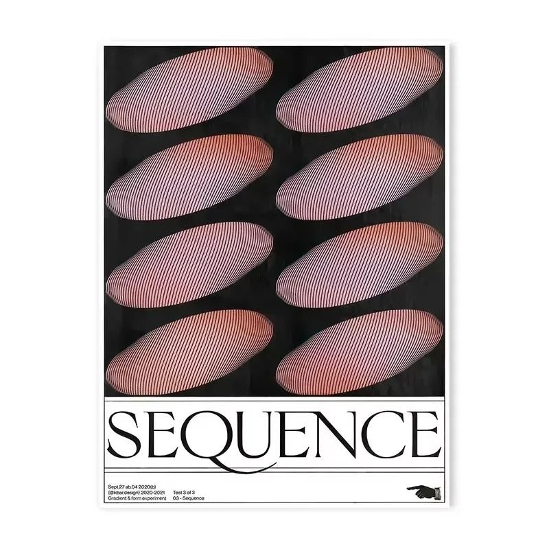 Modern Abstract Blue Waves Poster Open Your Mind Wall Art Print 06 30x40 Cm unframed