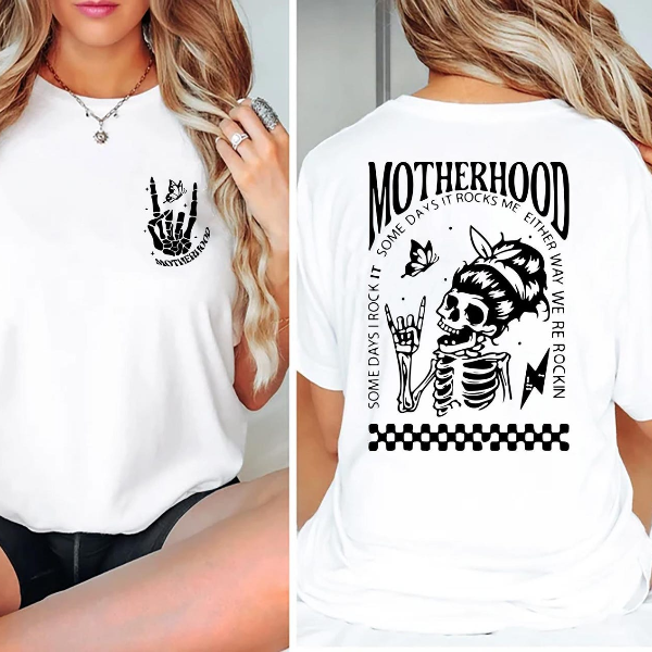 Motherhood Shirt Cool Mom Skull Graphic Tee Edgy Mom Outfit Trendy Gift mustard 3xl t Shirt
