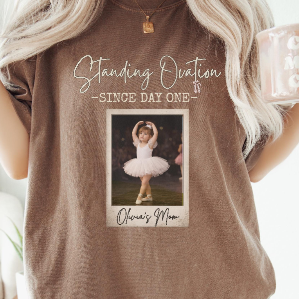 Personalized Dance Mom Shirt With Photo Custom Recital Tee light Green m sweatshirt