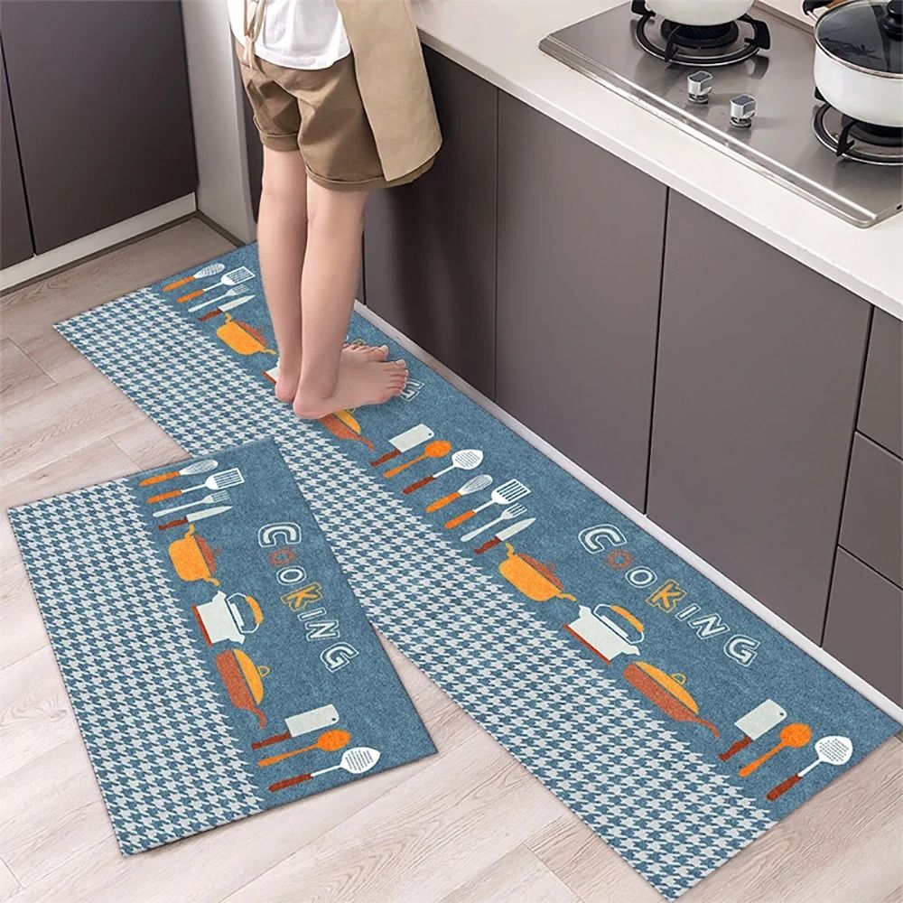 Soft Washable Non Slip Floor Mat Long Kitchen Bedside Runner Rug 27 40x60 Cm