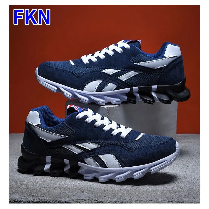 2025 Breathable Running Shoes Anti Slip Casual Sneakers For Men & Women Comfortable Walking Trainers black White 8.5