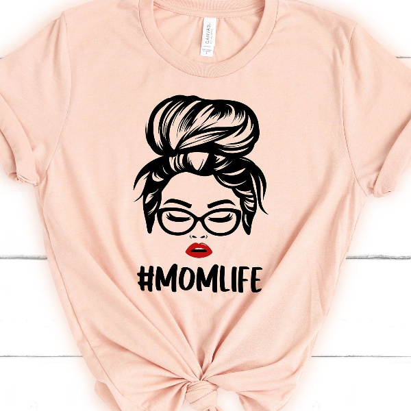 Mom Life Shirt Trendy Mom Life T Shirt, Perfect Gift For Mom Or Mom to Be mauve l sweatshirt