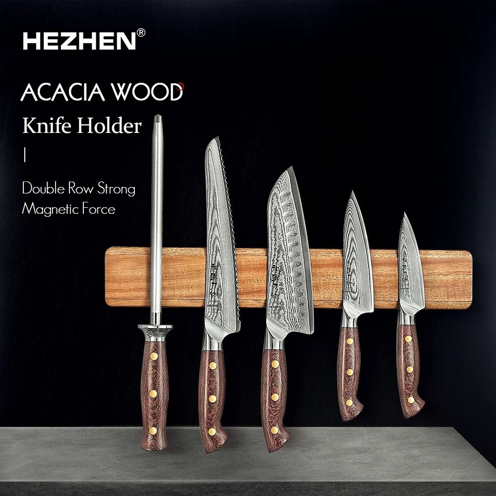 Magnetic Acacia Wood Knife Holder 16 In Wall Mounted Kitchen Storage Strip Natural Hardwood Cutlery Rack Magnetic Acacia Wood Knife Holder 16 In Wall Mounted Kitchen Storage Strip Natural Hardwood Cutlery Rack