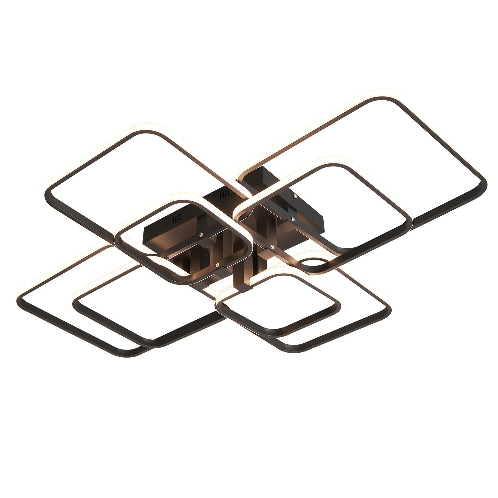 Modern LED Chandelier Ceiling Light Fixture For Living Room And Bedroom white 6 Arms Round