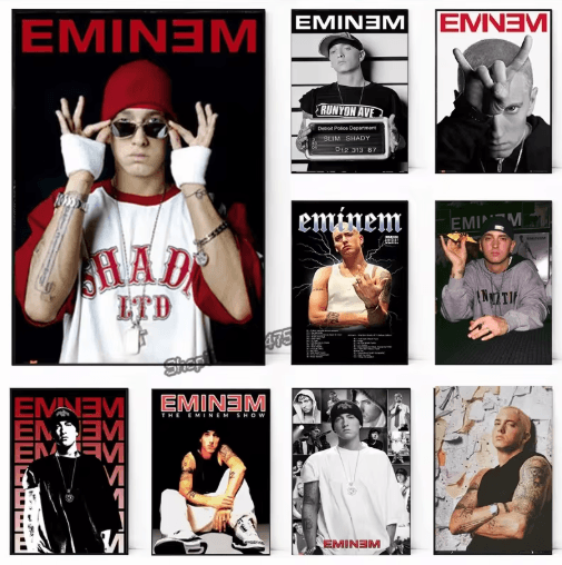 Eminem Rap Music Wall Art Hip Hop Canvas Print Poster b 30x40cmnoframe