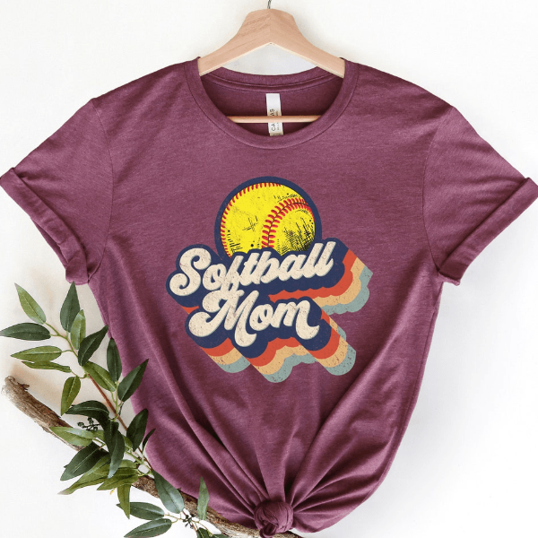 Softball Mom Shirt Leopard Game Day Mom Tee, Perfect Mother's Day Gift For Softball Moms white 3xl t Shirt